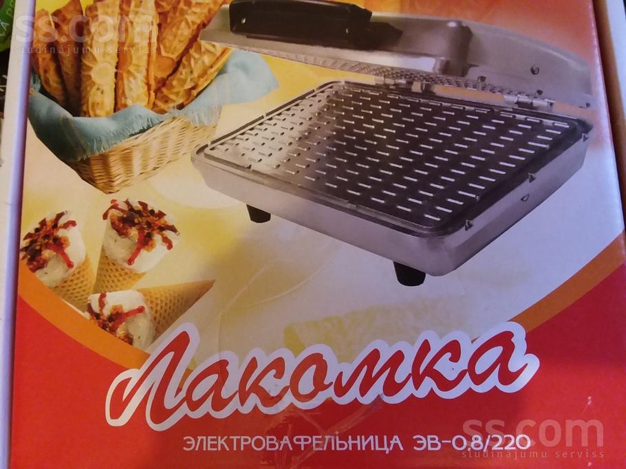 Pārdošu jaunu vafeļu pannu. Vafeļu panna ir iepakojumā ar instrukciju krievu valodā. Ražota Krievijā. ...