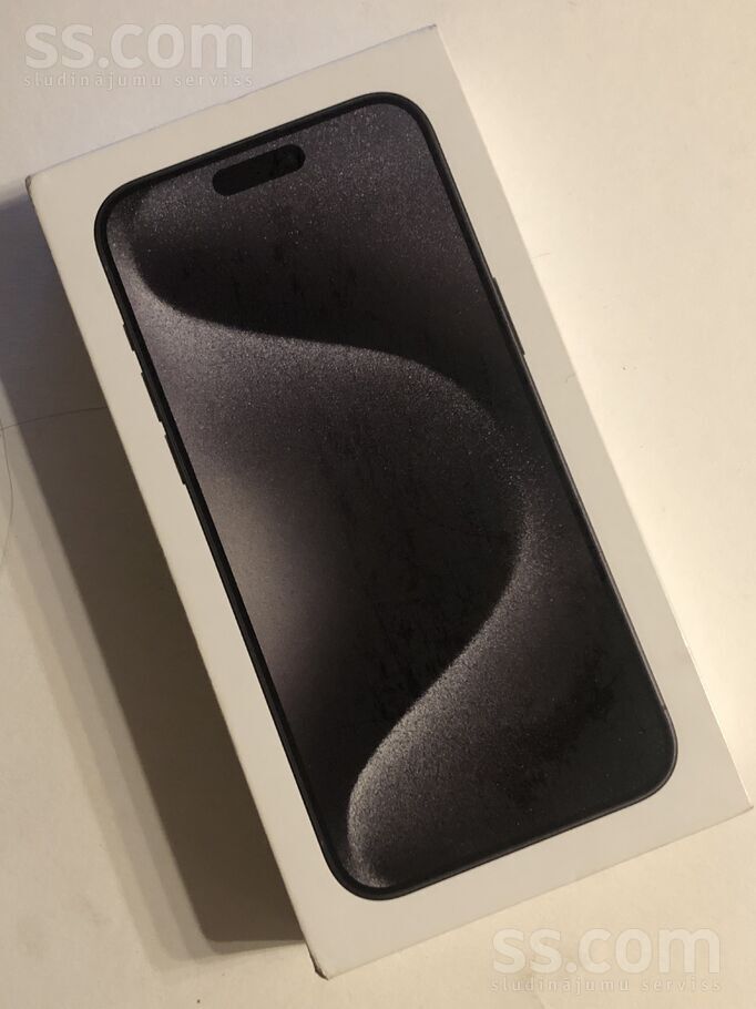 Продаю телефон мобильный Apple iPhone 15 Pro Max - 512 GB Black Titanium . Новый. Jauns . Оригинальный. Коробка открыта . Мож ...