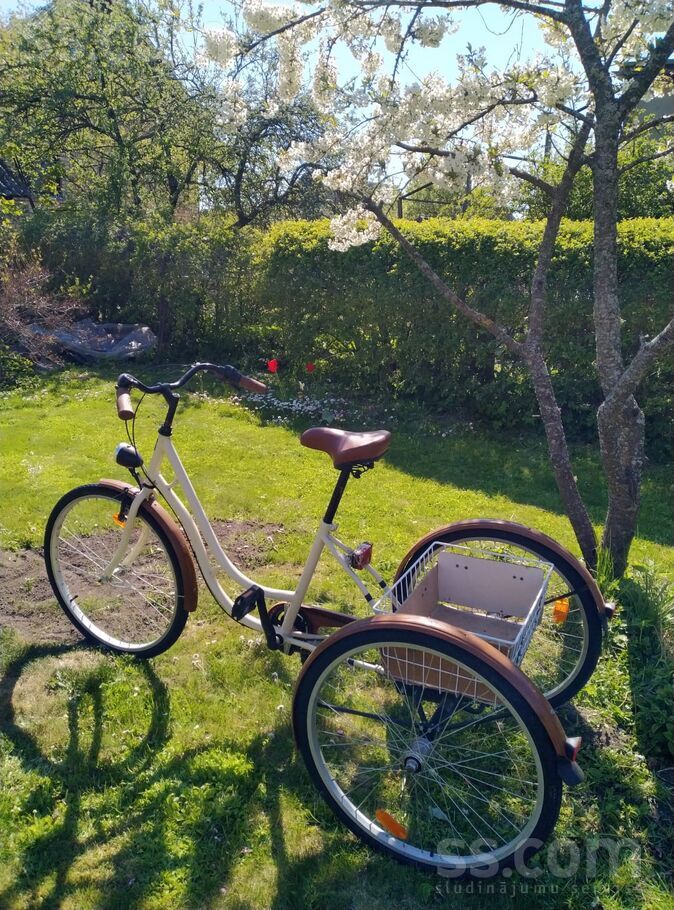 Tā kā iestājusies velosezona, pārdodu ļoti mazlietotu pieaugušo trīsriteni. Varbūt noder kādam sportiskam senjoram veselības ...