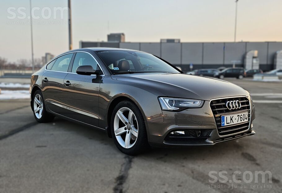 Audi A5 Sportback, 2.0 Tdi 140 kW (190 Zs), automāts, ļoti laba komplektācija, ļoti ekonomisks. Adaptīvā kruīza kontrole ar a ...