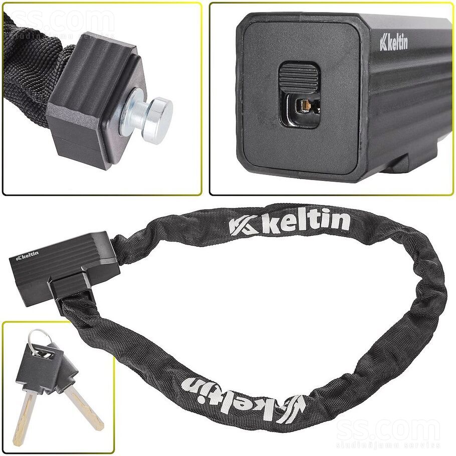 Velosipēda slēdzene - ķēde ar atslēgu 6/900mm Keltin K02306 Apraksts Ķēdes velosipēda slēdzene ar atslēgu – jūsu drošība ...