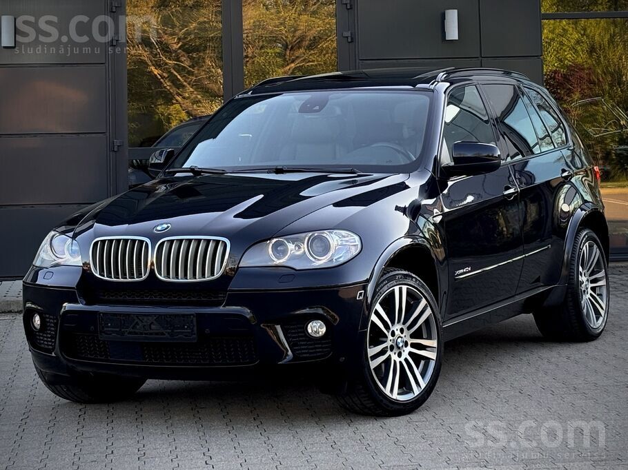 BMW X5, “M-Pack“ X-Drive. Shadowline. 7-vietas. Motors: 3.0d [225kw-306hp. ] Automāts: 8-ātrumi ZF. Oriģinals nobrauku ...