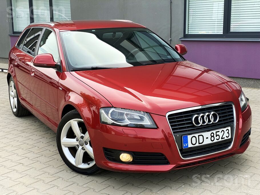 Audi A3 Facelift "S-line" no Vācijas. Pusādas salons. Xenon gaismas. Melnie griesti. Kruīzkontrole. Lietus sensors. Navigācij ...