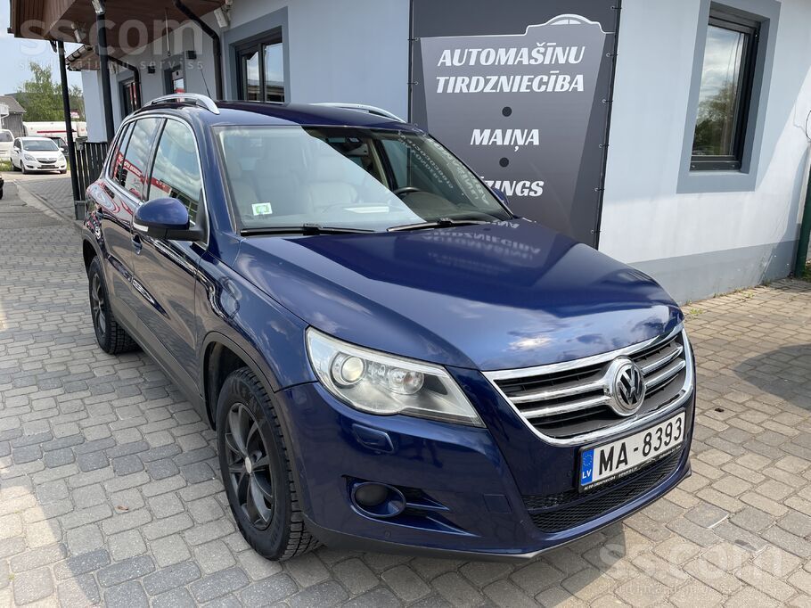 2009 Vw Tiguan 4x4 2.0 Dīzeļdegviela 125kw/170zs Manuāla ātrumkārba. Tehniskā apskate līdz 07.01.26, labā tehniskā un vizuā ...