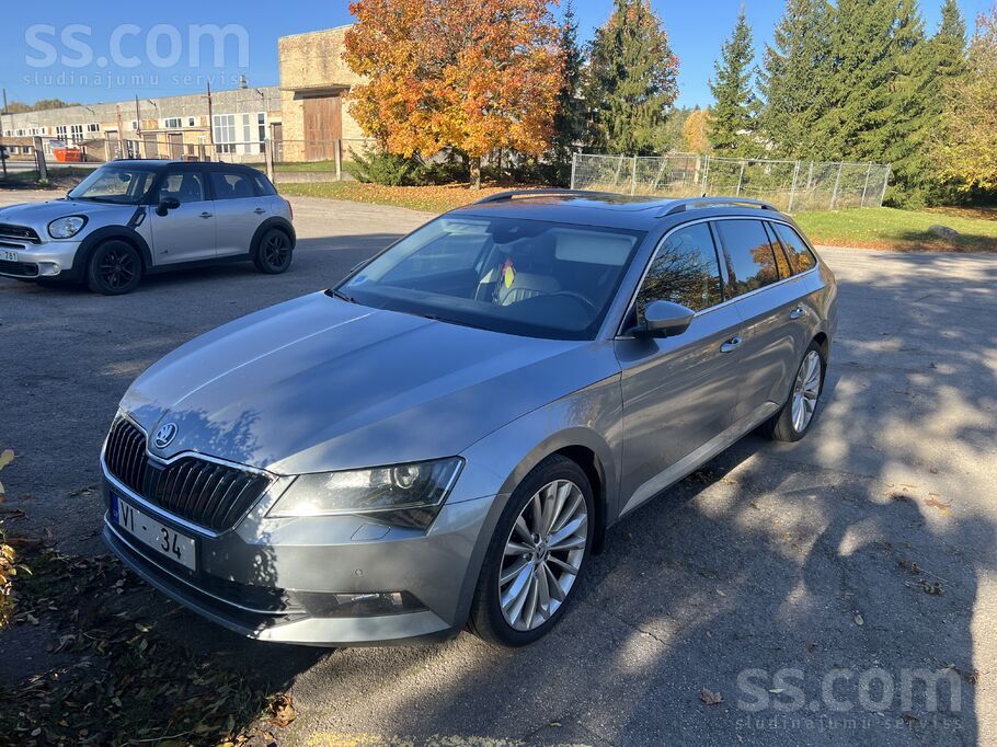 Skoda Superb 2.0Tdi 4x4 140Kw + čips Tehniskā apskate līdz 08.2025 Ļoti labā stāvoklī Adaptīvā kruīza kontrole Adaptīvi ...