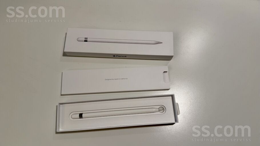 Apple Pencil 1 zīmulis ar Lightning adapteri. Oriģinālais. Sader ar iPad 6/7/8/9 un 10/11 Atrodas Rīgas centrā. Ориги ...