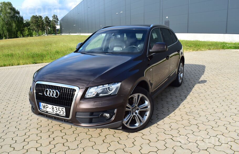 Pārdodu Audi Q5 S-line, 2010.Gada 3.0D, 176kw motors S-line Quattro, TA 19.05.2026 Start-stop sist. Distances kontro ...