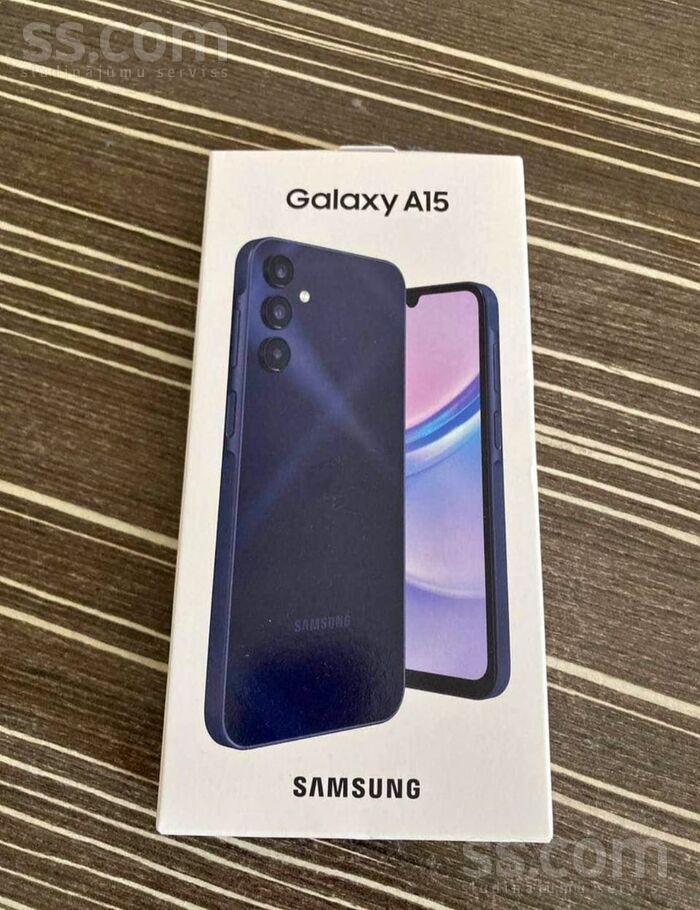 Jauns Samsung Galaxy A15 5G 128Gb Krāsa Melna, Violets. Displejs: 6, 5 collu Super Amoled, 1080 x 2340 pikseļi, 90 Hz ats ...
